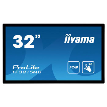 Публичен дисплей IIYAMA TF3215MC-B2, 31.5" (80.01cm) Full HD VA дисплей, DisplayPort, HDMI, VGA | JAR Computers IIYAMA TF3215MC-B2