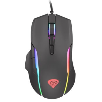 Мишка Genesis Xenon 220, оптична (6400 dpi), USB, черна, гейминг, RGB подсветка | JAR Computers Genesis Xenon 220 NMG-1572