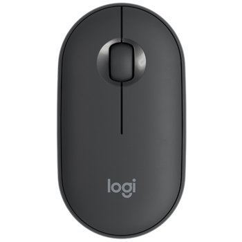 Мишка Logitech Pebble M350 Wireless Mouse 910-005718, оптична (1000 dpi), безжична, USB, черна, тънка/умалена image
