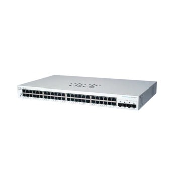 Суич Cisco CBS220 CBS220-48T-4G-EU, 52 порта, 48x 10/100/1000 Mbps, 4x Gigabit SFP | JAR Computers Cisco CBS220 Smart 48-port GE, 4x1G SFP