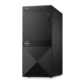 Настолен компютър Dell Vostro 3670 (N204VD3670BTPEDB01_1905_WIN-14), четириядрен Coffee Lake Intel Core i3-8100 3.60 GHz, 4GB DDR4, 1TB HDD, 2x USB 3.1, клавиатура и мишка, Windows 10 Pro | JAR Computers Dell Vostro 3670 N204VD3670BTPEDB01_1905_WIN-14