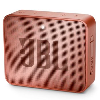 Тонколона JBL GO 2, 1.0, 3W RMS, 3.5mm jack/Bluetooth, светлокафява, до 5 часа работа, IPX7 | JAR Computers JBL GO 2 Светлокафяв JBLGO2CINNAMON