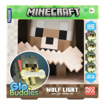 Paladone Glo Buddies Minecraft Wolf Light