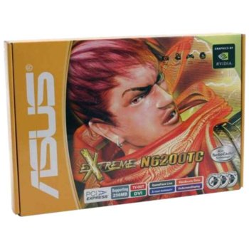 Видео карта GF GF6200, 64MB Asus EN6200TC256/TD PCI Express TV Out | JAR Computers GF GF6200