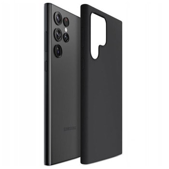 Калъф за Samsung Galaxy S23 Ultra, поликарбонатов, 3MK Silicone Case, черен | JAR Computers 3MK Silicone Case for Galaxy S23 Ultra Black