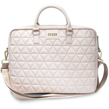 Чанта за лаптоп Guess Quilted Laptop Bag (GUCB15QLPK), до 16" (40.64 cm), розово злато | JAR Computers Guess Quilted Laptop Bag GUCB15QLPK