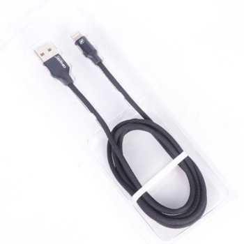 Кабел Royal QH-C3550, от Lightning(м) към USB Type A(м) 1.2m, черен | JAR Computers CABLE-IPHONE5/6/7/1.2 QH-C3550 ROY21013834 black