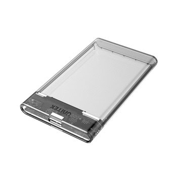 Кутия Unitek S1103A, за 2.5" (6.35 cm) SATA SSD/HDD, USB 3.0, прозрачна | JAR Computers Unitek S1103A