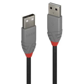 Кабел LINDY LNY-36693, от USB A(м) към USB A(м), 2m | JAR Computers кабел lindy lny-36693
