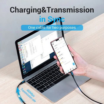 Кабел Vention USB C M to USB Micro B 0.5m | JAR Computers Кабел Vention USB C M to USB Micro B 0.5m