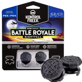 Сменяеми бутончета Thumb Grips KontrolFreek Nightfall (BL-2345-PS4), за PS4/PS5, за Dual Shock/DualSense, черни | JAR Computers KontrolFreek BL-2345-PS4
