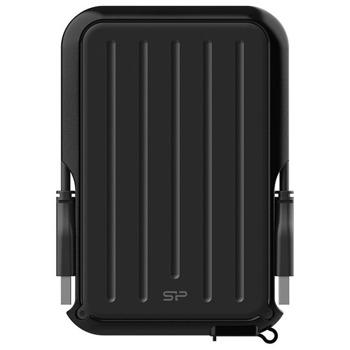 Твърд диск 2TB Silicon Power Armor A66 A66-2TB-BK (черен), външен, 2.5" (6.35 cm) USB 3.2 Gen 1 | JAR Computers Silicon Power Armor A66 A66-2TB-BK