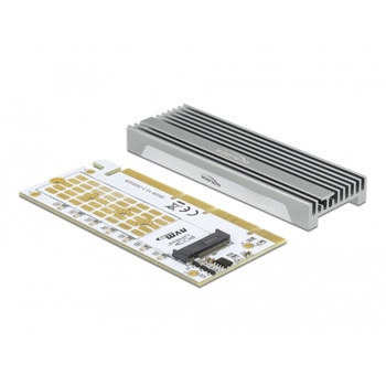 Контролер DELOCK 90566 от PCI-E x16 към M.2(2280/2260/2242/2230), с пасивен радиатор | JAR Computers DELOCK-90566
