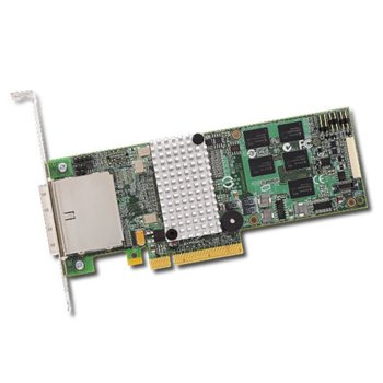 RAID Контролер LSI MegaRAID SAS 9280-8E, PCI-E 2.0 към mini-SAS (SFF8088), SATA/SAS 6Gb/s, 2 портов, 512MB RAM, поддържа RAID 0, 1, 5, 6, 10, 50, and 60 | JAR Computers LSI MegaRAID SAS 9280-8E LSI00205