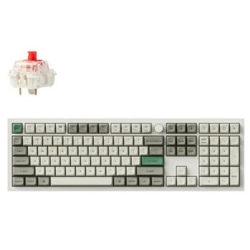 Клавиатура Keychron Q6 Max QMK/VIA (Q6M-P1), безжична/жична, механична, Gateron Jupiter Red Switch, гейминг, N-Key Rollover, RGB подсветка, Hot-Swappable суичове, бяла, Wireless, USB, Bluetooth | JAR Computers Keychron Q6 Max QMK/VIA Gateron Jupiter Red Q6M-P1