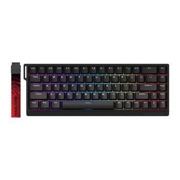 Клавиатура Madlions MAD 68 HE RGB, жична, механична, гейминг, Magnetic Linear суичове, RGB подсветка, черна, USB | JAR Computers клавиатура madlions mad 68 he rgb черна