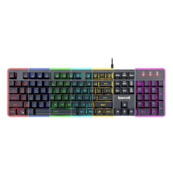 Клавиатура Redragon Dyaus 2 K509RGB-BK, 11 мултимедийни клавиша, RGB подсветка, черна, USB | JAR Computers Redragon Dyaus 2 K509RGB-BK