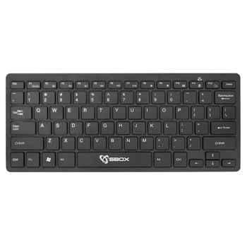 Клавиатура SBOX BT-05, безжична, Bluetooth, черна image