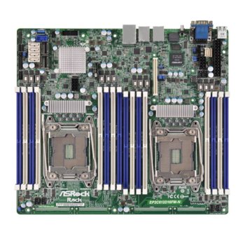 Дънна платка за сървър ASRock Rack EP2C612D16SM-2T, LGA2011, DDR4 RDIMM and LRDIMM, 3x LAN1000, 10x SATA 6Gb/s, 2x SATA 6Gb/s, RAID 0, 1, 5, 10, 2x USB 3.0, SSI CEB | JAR Computers ASRock Rack EP2C612D16SM-2T