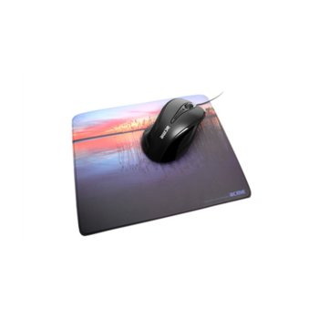 Подложка за мишка Acme Plastic Mouse Pad Sun/Lake, 230 x 195 x 3 mm, щампа image