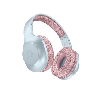 Слушалки AQL Astros, безжични, микрофон, Bluetooth, до 33 часа време за работа, Pump Bass, сгъваем дизайн, бял/червен | JAR Computers AQL Astros Flower