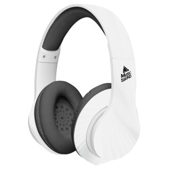 Слушалки Cellularline Music Sound дърво, безжични, bluetooth, микрофон, импеданс 32 Ohm, чувствителност 110 db, 6 часа време на работа, бели | JAR Computers Cellularline Music Sound Дърво