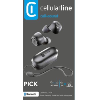 Cellularline Pick TWS черни