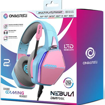 слушалки oniverse nebula розови