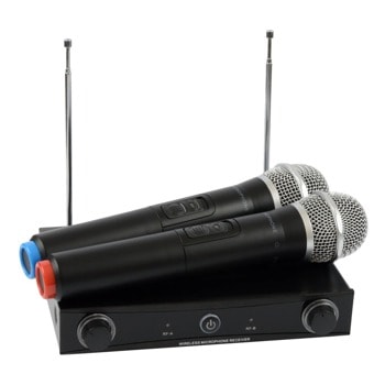 Микрофон DIVA SP17, безжичен, приемник, черен, 2 бр. image