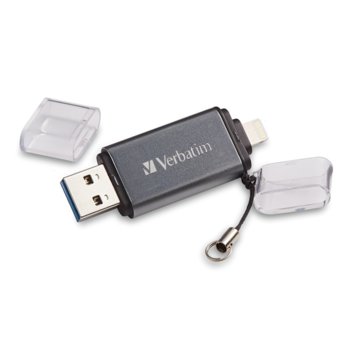 Памет 32GB USB Flash Drive, Verbatim Store'n'Go, USB 3.0, Lightning, черна | JAR Computers Verbatim 32GB USB 3.0 Store n Go