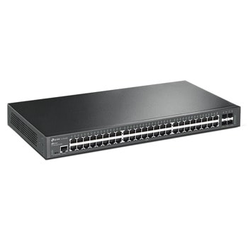 Суич TP-Link TL-SG3452X JetStream, 1000 Mbps, 52 порта, 48x 10/100/1000 Mbps, 48x PoE, 4x SFP+, 1x Micro-USB | JAR Computers TP-Link TL-SG3452X JetStream