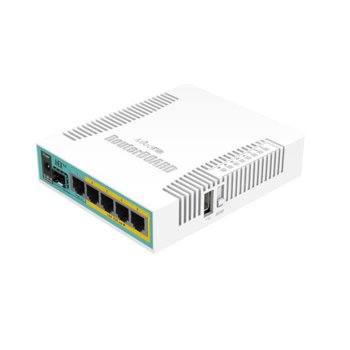 Рутер Mikrotik RB960PGS, 5x LAN 100/1000, 1x SFP, 128MB RAM | JAR Computers Mikrotik RB960PGS hEX PoE