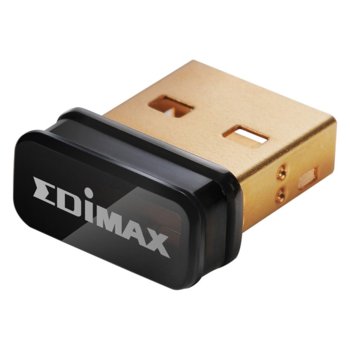 Мрежови адаптер Edimax EW-7811Un, 150 Mbps, Wireless-N/G/B, nano USB адаптер | JAR Computers Edimax EW-7811Un 150Mbps Wi-Fi nano USB Adapter