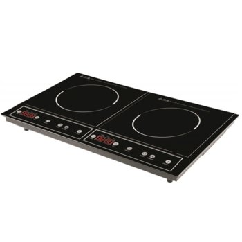 Индукционен котлон Royalty Line RL-DiP-4000.2, двоен, защита от прегряване, 1400W + 1800W, таймер, LED, черен | JAR Computers Индукционен котлон Royalty Line RL-DiP-4000.2