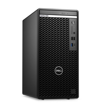 Настолен компютър Dell OptiPlex 5000 MT (N008O5000MT_VP), дванадесетядрен Alder Lake Intel Core i7-12700 1.6/4.9 GHz, 8GB DDR4, 1TB HDD, 1x USB 3.2 Gen 2 Type-C, Windows 11 Pro | JAR Computers Dell OptiPlex 5000 MT N008O5000MT_VP