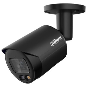 IP камера Dahua IPC-HFW2849S-S-IL-0280B-Black, насочена "bullet" камера, 8MPix (3840x2160@20fps), 2.8mm обектив, H.265+/H.265/H.264+/264H/H.264B/H.264/MJPEG, IR осветеност (до 30 м.), външна IP67, PoE, microSD слот до 256GB | JAR Computers Dahua IPC-HFW2849S-S-IL-0280B-Black