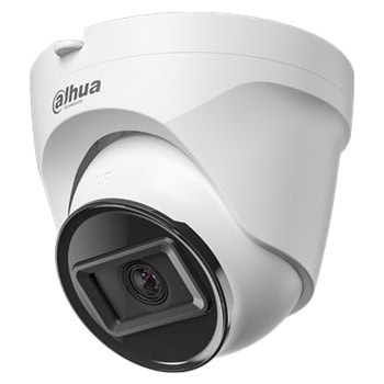 IP камерa Dahua IPC-T1E20-0360B, куполна камера, 2Mpix (1920x1080@30fps), 3.6mm обектив, Smart H.265+/Smart H.264+/H.265/H.264/H.264B/MJPEG, IR осветление (до 30m), външна IP67, PoE, микрофон | JAR Computers Dahua IPC-T1E20-0360B