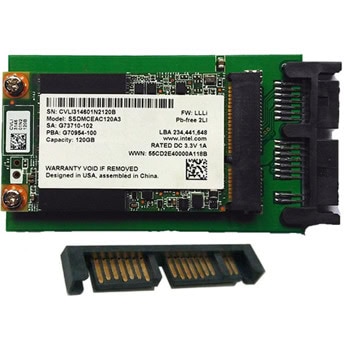 Памет SSD 120GB, Intel 525 Series (SSDMCEAC120A3), SATA 6Gb/s, 1.8"(4.57 cm), скорост на четене до 550MB/s, скорост на запис до 500MB/s | JAR Computers Intel 525 Series 120GB