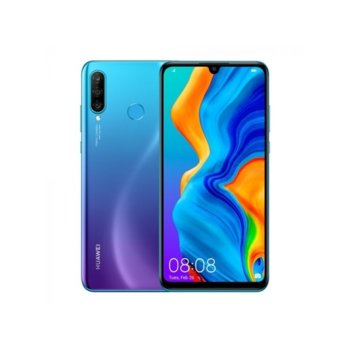 Huawei P30 Lite Peacock Blue MAR-LX1A + Case Flowe