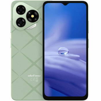 Смартфон Ulefone Note 19 (зелен), поддържа 2 SIM карти, 6.56" (16.66 cm) HD+ IPS дисплей, осемядрен Unisoc T603 1.6 GHz, 3GB RAM, 32GB Flash памет (+microSD слот), 8 & 5 Mpix камери, Android | JAR Computers Ulefone Note 19 3/32GB Green