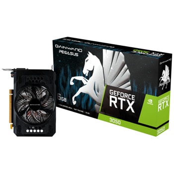 Видео карта Nvidia GF RTX 3050, 6GB, Gainward Pegasus, PCI-E 4.0, GDDR6, 96-bit, DisplayPort, HDMI, DVI-D | JAR Computers Palit GeForce RTX 3050 Pegasus 6GB NE63050018JE