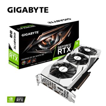 Видео карта nVidia GF RTX 2060 SUPER, Gigabyte GAMING OC 3X WHITE, PCI-E 3.0, GDDR6, 256-bit, DisplayPort, HDMI | JAR Computers Gigabyte GV-N206SGAMINGOC WHITE-8GD