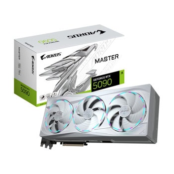 Видео карта Nvidia GF RTX 5090, 32GB, Gigabyte Aorus Master Ice, PCI-E 5.0, GDDR7, 512-bit, DisplayPort, HDMI | JAR Computers Gigabyte GF RTX 5090 Aorus Master Ice