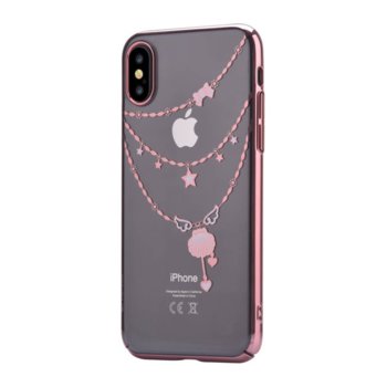 Devia CrystalShell for Apple iPhone XS pink gold