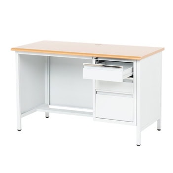 метално бюро carmen cr-1314 k сиво / бук