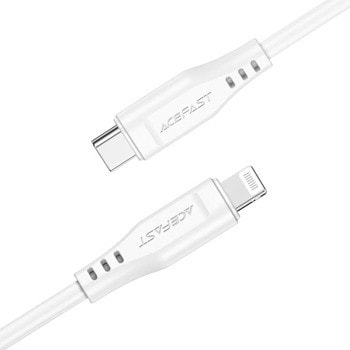 Кабел Acefast C3-01, от USB C(м) към Lightning(м),1.2m, 30W, бял | JAR Computers кабел acefast c3-01 usb cm бял