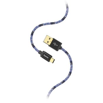 Hama Sporty USB-C мъжко-USB-A мъжко, 1.5 м.