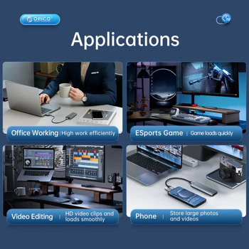 Кутия Orico AM2C3-G2-GY-BP