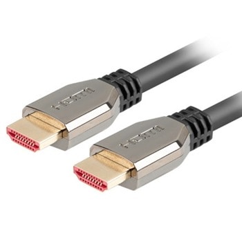 Кабел Lanberg CA-HDMI-30CU-0010-BK, от HDMI(м) към HDMI(м), 1m, черен | JAR Computers Lanberg CA-HDMI-30CU-0010-BK