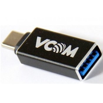 Преходник VCom OTG CA431M, от USB 3.0 A(ж) към USB 3.1 Type C(м), черен | JAR Computers VCom CA431M
